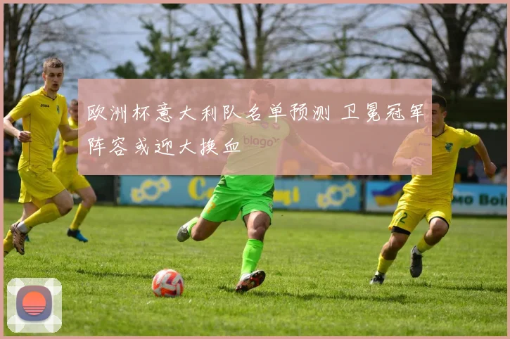 欧洲杯意大利队名单预测 卫冕冠军阵容或迎大换血